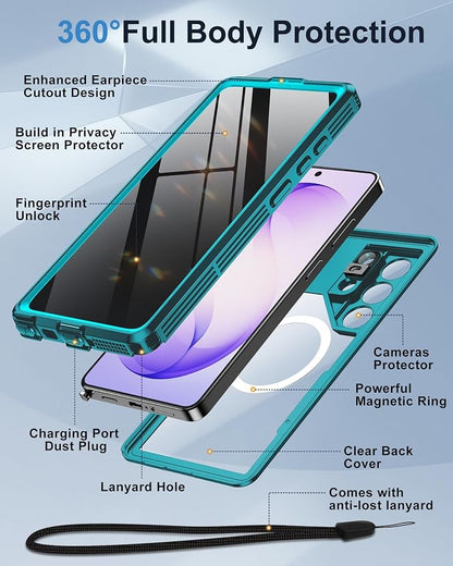 for Samsung Galaxy S26 Ultra Waterproof Case, [Fit for Magsafe] [IP68 Water Proof] [Built-in Screen Protector], Magnetic Heavy Duty Military Grade Rugged Phone Case for S26 Ultra 6.9", Privacy