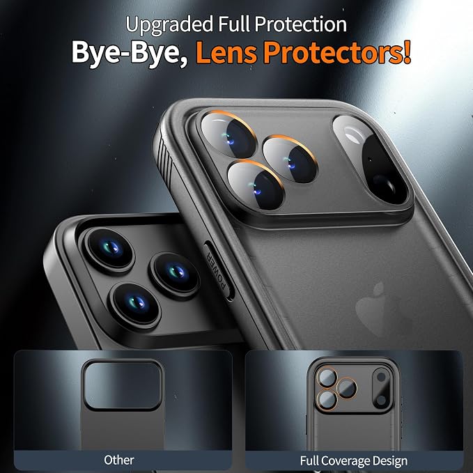 Cozycase TOP Waterproof Case for iPhone 17 Pro Max - Military Heavy Duty 360 Shockproof Full Body with Screen Camera Protector Double IP68 Water Dust Drop Proof Hard Rugged 17PM Front Back Slim Cover