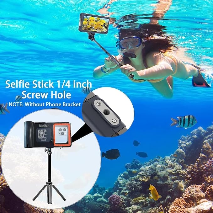 Underwater Phone Case for Snorkeling, [50ft/15M] Professional Deep Diving Waterproof Phone Case for iPhone 17-7 Pro/Pro Max/Plus/Mini, 16/17E, SE 2/3, Galaxy S10-S25 Plus/Ultra, A21-A56 [Classic]
