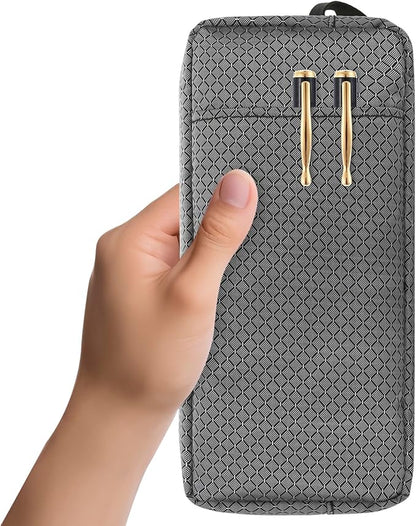 E-Tree Mesh Tech Pouch,Electronics Organizer Case Bag,Travel Accessories | portable laptop charger organizer with handle strap,for cable,cord,power bank,electric computer accessories