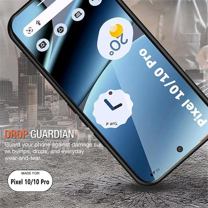 Battery Case for Google Pixel 10/10 Pro,10000mAh Portable Protective Charging Case with Wireless Charging Compatible for Google Pixel 10/10 Pro (6.3inch) Battery Pack Charger Case with Carplay (Black)