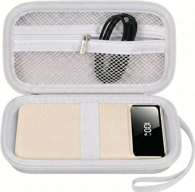 ANKHOH Travel Case Compatible with LOVELEDI for POIYTL for IAPOS for SABANI for OHOVIV for RGVOTA for Pxwaxpy for FOCHEW Portable Charger Power Bank, Storage Holder for Fast Charging Battery (Grey)