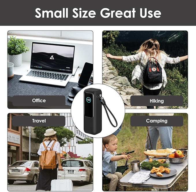 Power Bank Silicone Case, Compatible with Anker 25000mAh 165W Power Bank, Fully Protective, with Precise Interface Openings, Shockproof and Portable (Black)