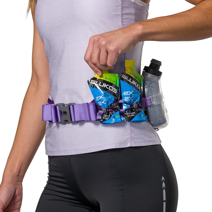 Nathan Running Belt Hydration with Flasks, Storage Pockets, Trail Mix Plus, Running Water Bottle Belt, Insulated, Walking, Hiking