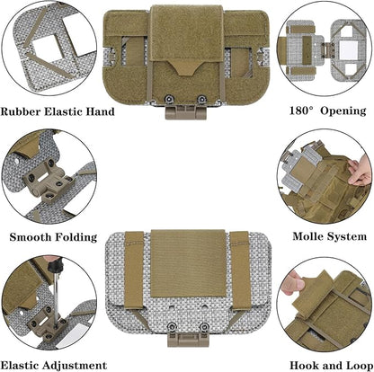 Tactical Phone Holder,Plate Carrier Phone Mount Not Block the Phone Camera Molle Phone Holder for Hunting,Duty,Hiking