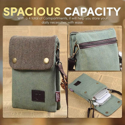 katloo Small Crossbody Cellphone Purse Bag With Shoulder Strap, Travel Pouch Women Passport Phone Holder Wristlet Wallet