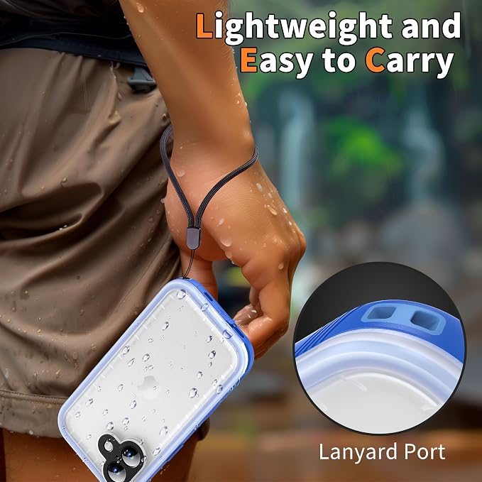 Cozycase TOP Waterproof Case for iPhone 17 - Military Heavy Duty 360 Shockproof Full Body with Screen Camera Protector Double IP68 Water Dust Drop Proof Hard Rugged Tough Bumper Front Back Slim Cover