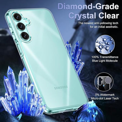 Red2Fire Designed for Samsung Galaxy A16 5G Case, [Military Grade Drop Protection] [Non-Yellowing] Scratch-Resistant Shockproof Protection Phone Case 6.7 inch,Clear