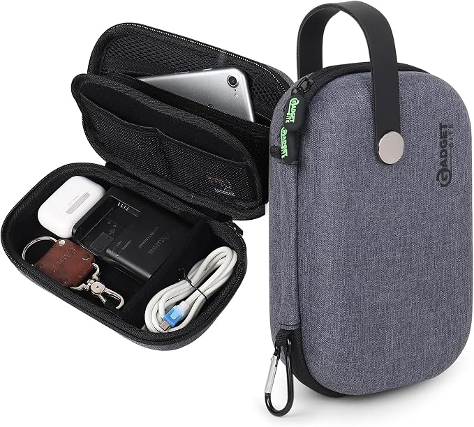 Organiser Portable Pouch For Electronic Accessories Usb Cables, Power Bank, Battery, Hard Drive, Sd Memory Card, Earphones, Travel Gadgets & Organiser Rugged Travel Friendly (Grey)
