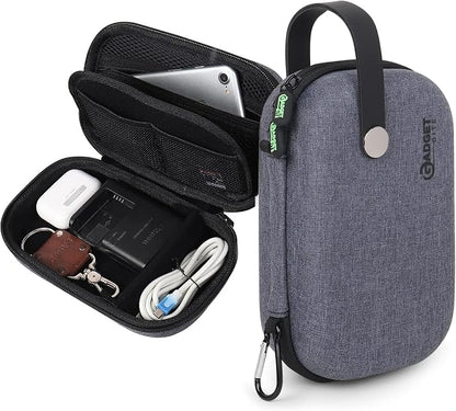 Organiser Portable Pouch For Electronic Accessories Usb Cables, Power Bank, Battery, Hard Drive, Sd Memory Card, Earphones, Travel Gadgets & Organiser Rugged Travel Friendly (Grey)