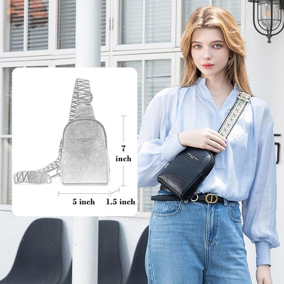 INICAT Small Sling Bag for Women Everyday & Travel Crossbody Bags Lightweight Cross Body Purses Vegan Leather