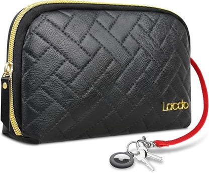 Lacdo Electronic Organizer Travel Case Cable Organizer Bag Pouch Tech Electronic Accessories Carry Case Portable for Cords, Cables, Chargers, Power Adapter, Phone, Power Bank, USB Flash drives, Black