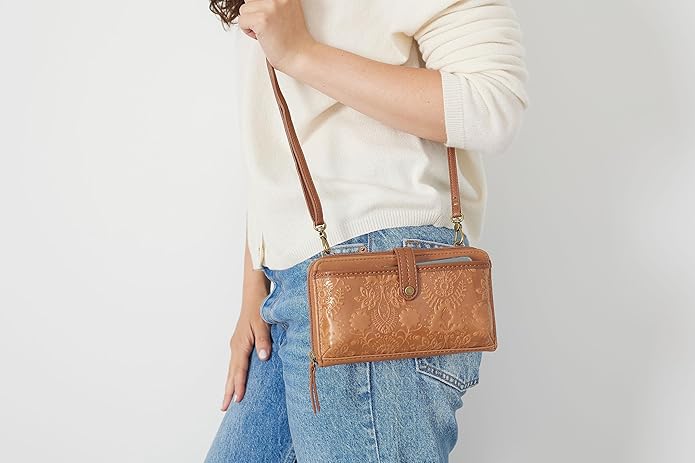 The Sak Iris Smartphone Crossbody Purse - Small Women's Cellphone Bag & Wallet For Everyday- Convertible Wristlet With Zipper