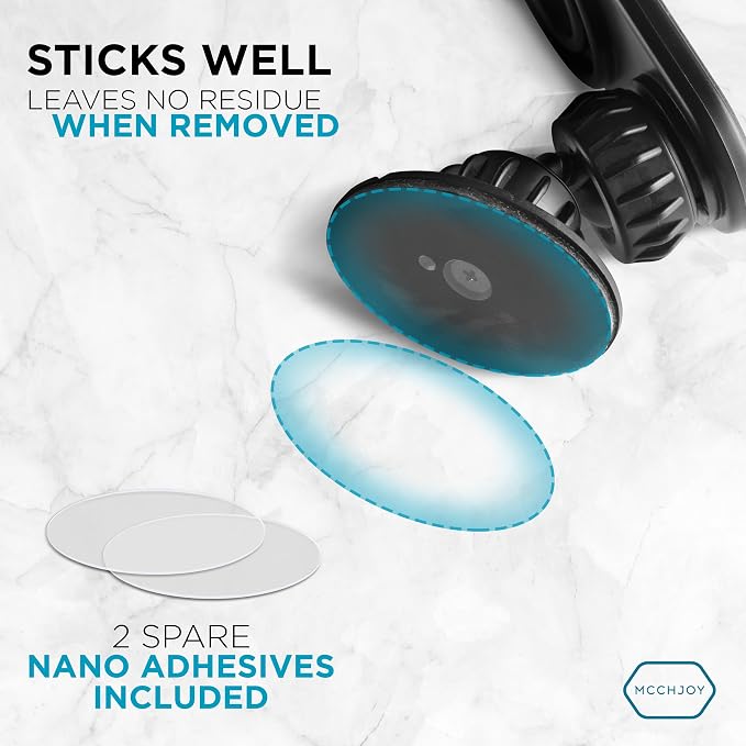 Desk/Wall Mount for PopSockets (2-Pack) – Strong Adhesive Phone Holder for Desk, Wall, Mirror (Not for Car) – Adjustable Angle, Compatible with All sockets
