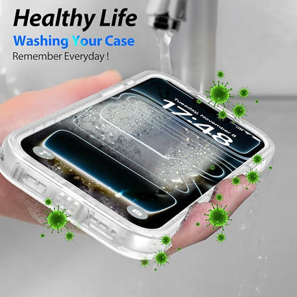 SPORTLINK for iPhone 17 Pro Case - IP68 Waterproof Military Protective Full Body Heavy Duty Shockproof 360 Sealed Dustproof with Camera Screen Protector Cover for i Phone 17 Pro 6.3" Mag/Frosted Clear