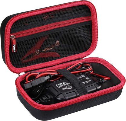 FBLFOBELI Hard Travel Case Compatible With NOCO GENIUS5,5-Amp Fully-Automatic Smart Battery Charger