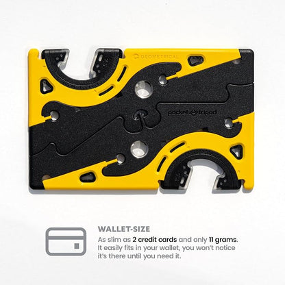 GEOMETRICAL Pocket Tripod PROv2 - Card-Size Stand, for iPhone, Summit Yellow Universal Kit