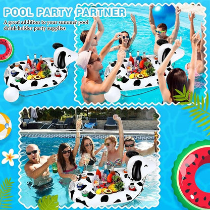 FillTouch Floating Drink Holder for Pool, Floating Cabana Bar, Hot Tub Drink Holder for Adults, Inflatable Pool Accessories(Dog)