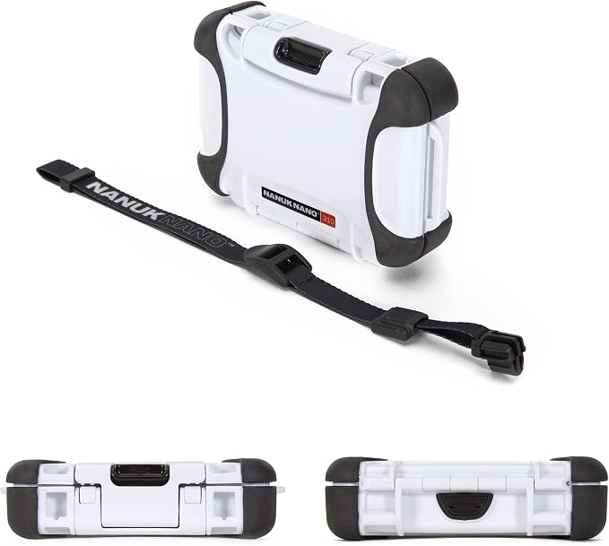 Nanuk 310-0012 Nano Series Waterproof Small Hard Case for Phones, Cameras and Electronics (White)