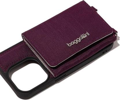 Baggallini On The Go iPhone Card Case Crossbody - Lightweight iPhone Case Designed for iPhone 13, iPhone 14, iPhone 15 and iPhone 15 Pro
