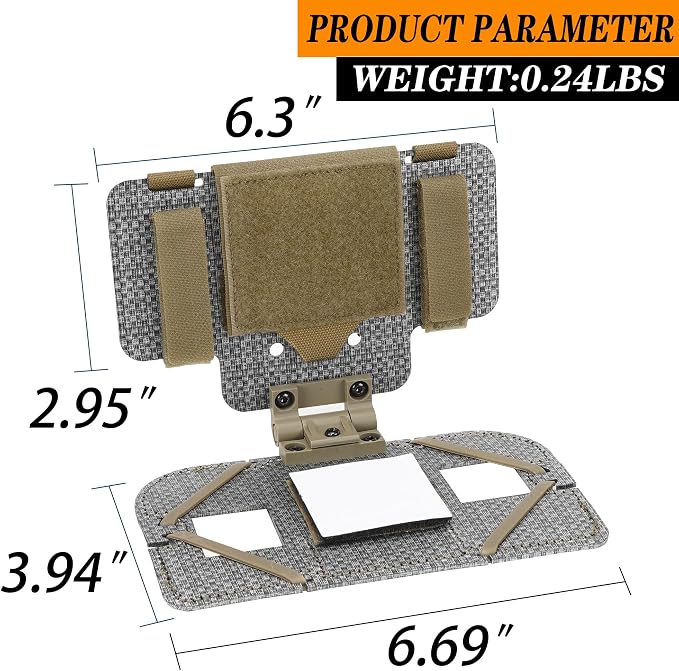 Tactical Phone Holder,Plate Carrier Phone Mount Not Block the Phone Camera Molle Phone Holder for Hunting,Duty,Hiking