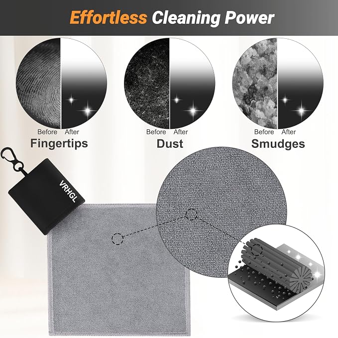 2 Sided Portable Glasses Cleaner, Patriotic Glasses Cloth Keychain,Reusable Microfiber Lens Eyeglasses Cleaning Cloth Pouch for Sunglasses Lens Camera Phone Screens