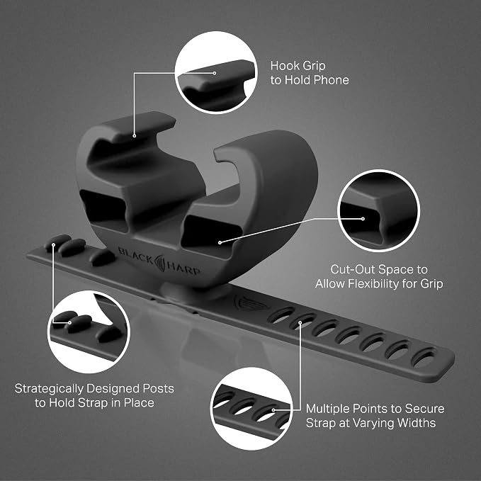 Silicone Bike Phone Holder Designed for Peloton and Exercise Bike- Cell Phone Mount for Stationary Exercise Bike Accessories