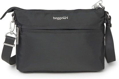 Baggallini womens Securtex Anti-theft Memento Crossbody Bag