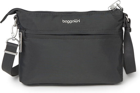 Baggallini womens Securtex Anti-theft Memento Crossbody Bag