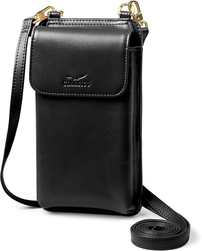 Claasico Crossbody Phone Purse for Women – RFID Phone Case Wallet w/Magnetic Closure & Separate Zipper Pocket Crossbody Bag