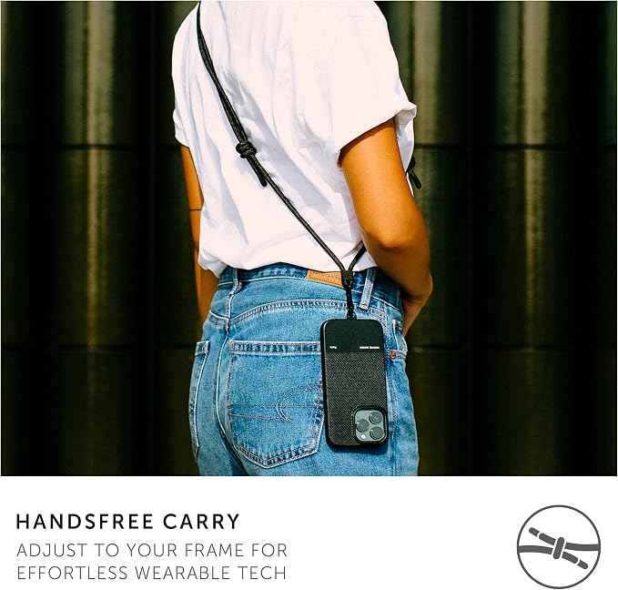 Native Union Universal Sling – Adjustable & Detachable Crossbody Strap – Made with 100% rPET Recycled Polyester – Universally Compatible with All Smartphones (Black)