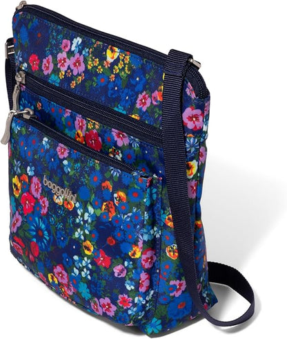 Baggallini Pocket Crossbody Bags for Women 8x8 Small Lightweight Durable Water-resistant Travel Purse W/Rfid