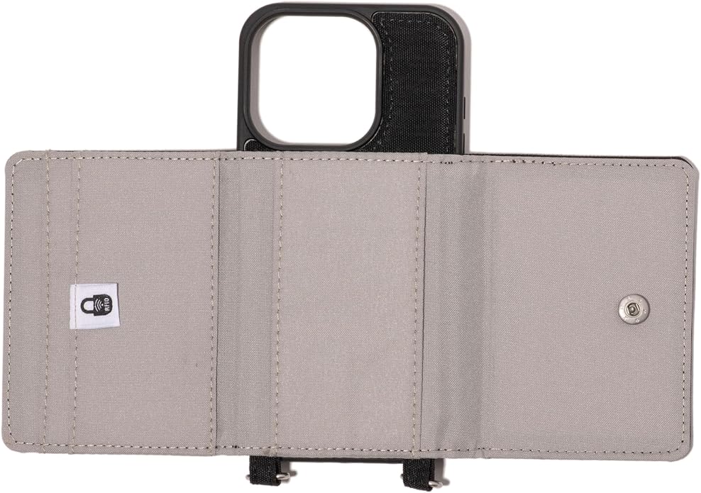 Baggallini On The Go iPhone Card Case Crossbody - Lightweight iPhone Case Designed for iPhone 13, iPhone 14, iPhone 15 and iPhone 15 Pro