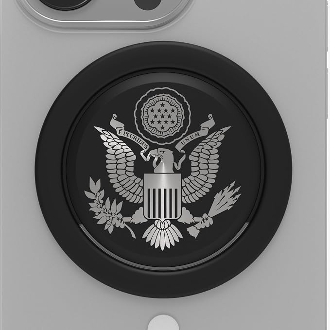 Tango Ultra Thin Grip for MagSafe: One Hand Pop, Stand, 10x Expandable, Space Grade Steel, Removable for Wireless Charging. Half The Thickness, Twice The Pop - Limited Edition: Great Seal of The USA!