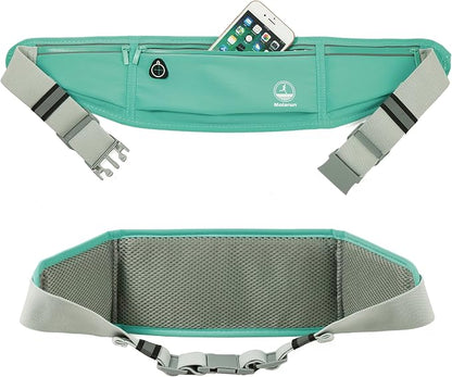 Running Belt Fanny Packs for Women, Green Slim Waist Pack Bag Phone Holder for Running