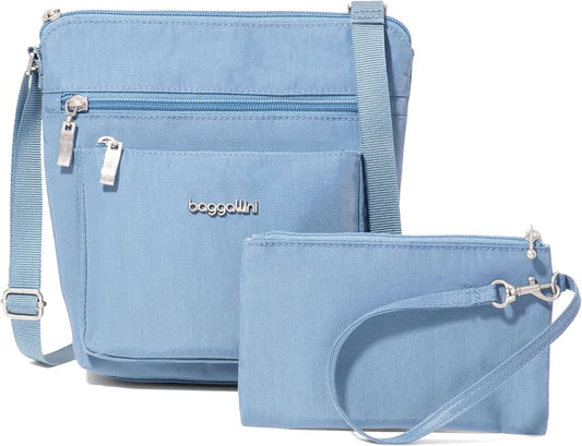 Baggallini Pocket Crossbody Bags for Women 8x8 Small Lightweight Durable Water-resistant Travel Purse W/Rfid