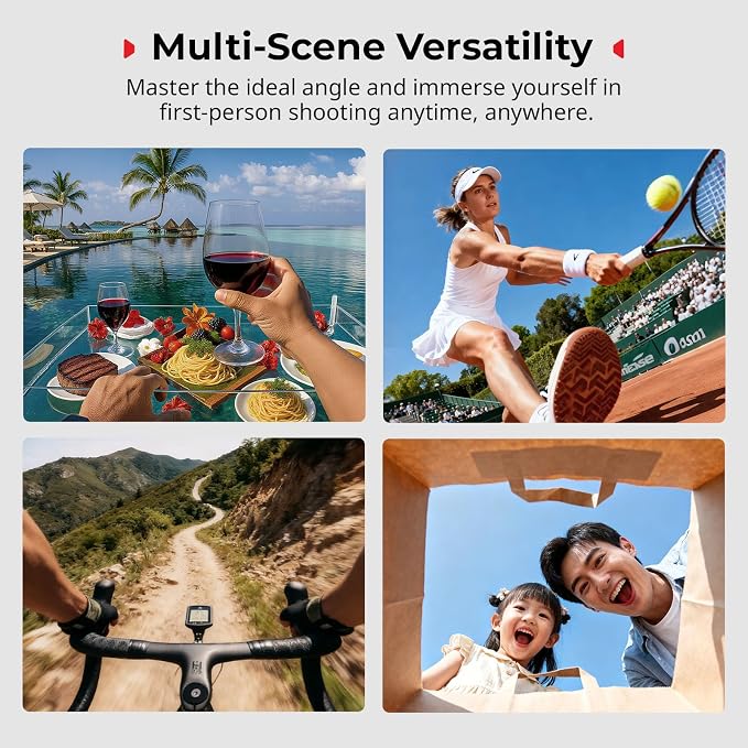 SmallRig Vertical to Horizontal Action Camera Case Kit for DJI Osmo Nano, with 1/4"-20 Locating Hole, Silicone Gasket, Cold Shoe, Quick Release Design, Ultra-Low-Angle Shooting