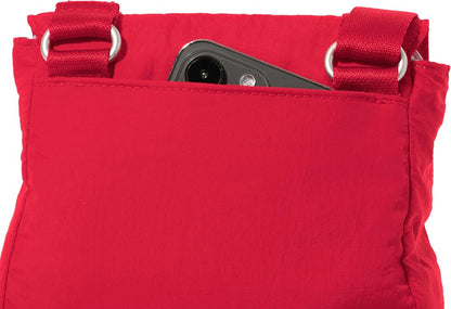 Baggallini Swift Flap Mini Crossbody - 6.3"x7" Lightweight Small Travel Purse with Crossbody Strap and RFID
