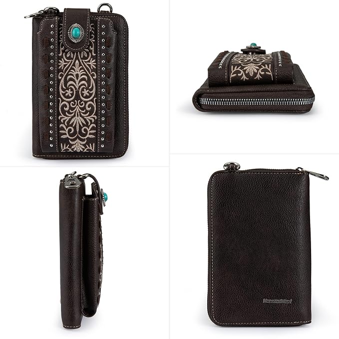 Montana West Small Crossbody Bags for Women Western Handbag with Cash Slots