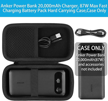 khanka Hard Case for Anker 100W Charging Base + Anker Power Bank 20k