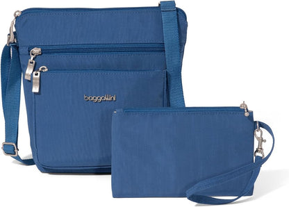 Baggallini Pocket Crossbody Bags for Women 8x8 Small Lightweight Durable Water-resistant Travel Purse W/Rfid