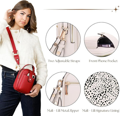 Mali+Lili Gail Vegan Leather Multi Compartment Crossbody Bag