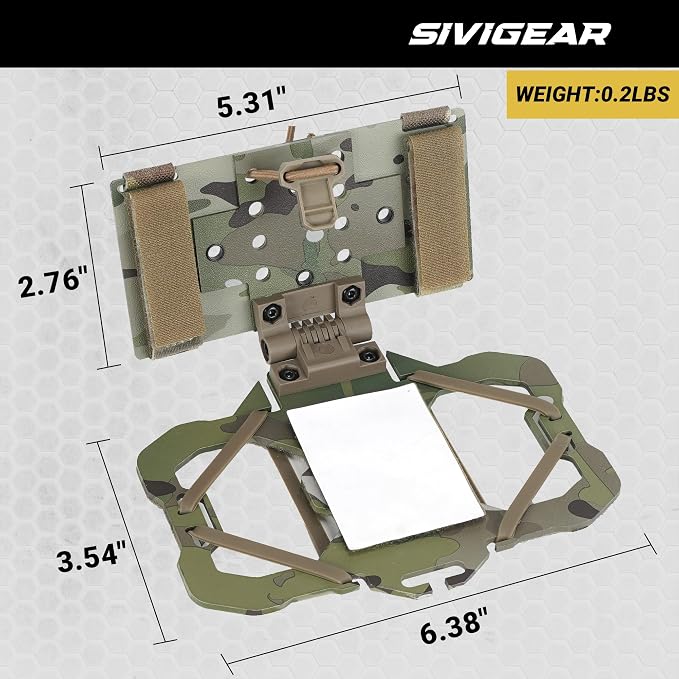 Tactical Phone Holder,Plate Carrier Phone Mount Not Block the Phone Camera Molle Phone Holder for Hunting,Duty,Hiking