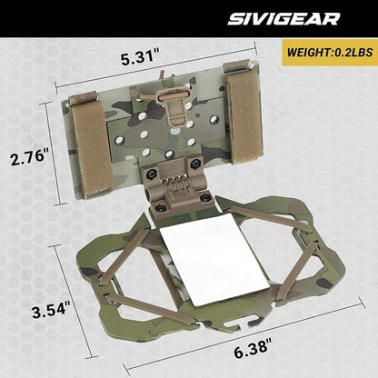 Tactical Phone Holder,Plate Carrier Phone Mount Not Block the Phone Camera Molle Phone Holder for Hunting,Duty,Hiking