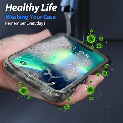 SPORTLINK for iPhone 13 Pro Max Case Waterproof - Buit in Screen Protector [Compatible with MagSafe][IP68 Underwater][6.6FT Military Dropproof][Dustproof] Full Body Shockproof Case 6.7" Black