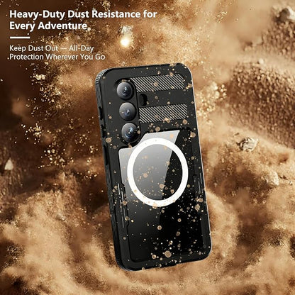 for Samsung Galaxy S26 Waterproof Case, Military-Grade Full Body Defense: IP68 Underwater Protection, Built-in Screen Protector & Camera Lens Cover, 10FT Waterproof Shockproof Dustproof. Black