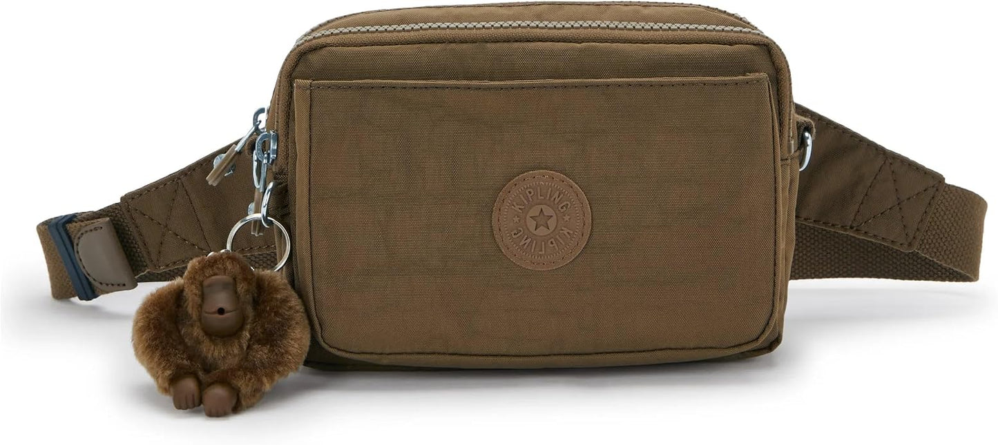 Kipling Women’s Abanu Multi Crossbody Bag, Lightweight, Adjustable Nylon Waist Pack with Multi-Compartment Zip Pockets