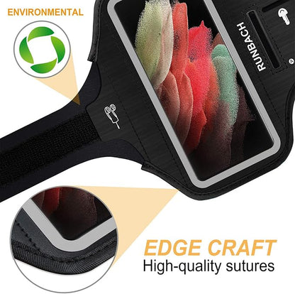Armband for Samsung Galaxy S25 Ultra/S24 Ultra/S23 Ultra/S22 Ultra/S21+ 5G/S21 Ultra/S20 Ultra/Note 20 Ultra,Galaxy F16/F06/F05/A56/A36/A26/A16/M16/M06/M05/M55(Black)