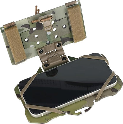 Tactical Phone Holder,Plate Carrier Phone Mount Not Block the Phone Camera Molle Phone Holder for Hunting,Duty,Hiking