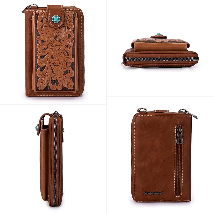 Montana West Small Crossbody Bags for Women Western Handbag with Cash Slots